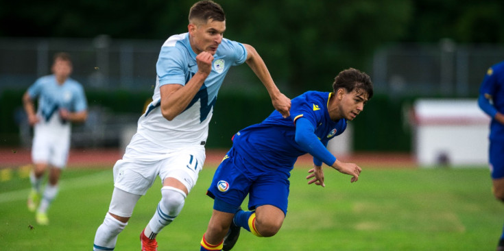 Un instant de l’últim duel de la sub-21, contra Eslovènia.