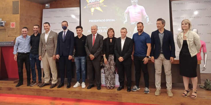 Un instant de la presentació de La Purito Andorra 2022, ahir.