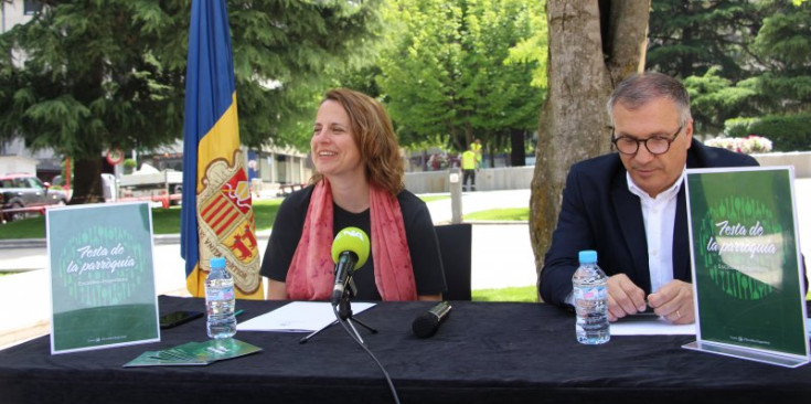 Un instant de la presentació de la festa de la parròquia.