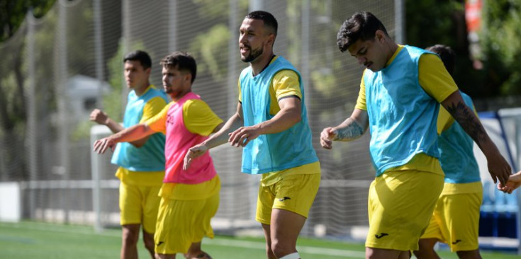 Un entrenament de l’equip.