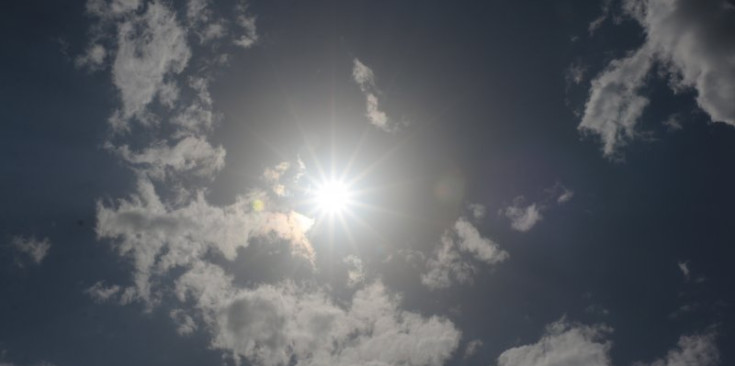 Imatge del cel a Escaldes-Engordany, ahir.