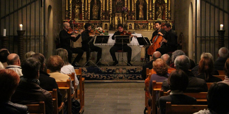 El concert ‘Els intèrprets de casa’ del Festival Narciso Yepes Ordino i Fundació Crèdit Andorrà, ahir.