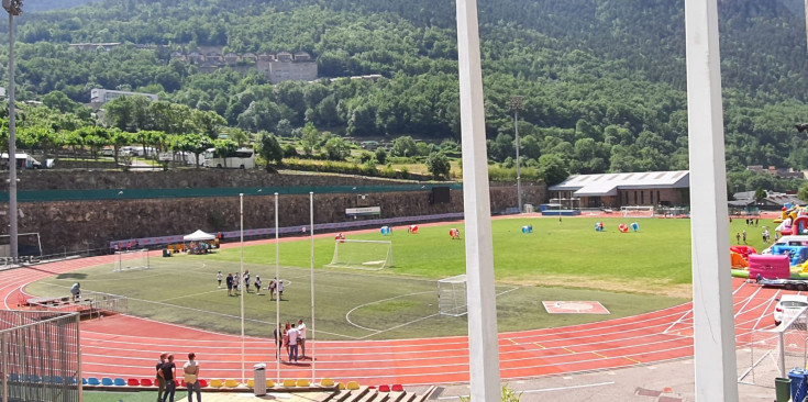 L’Estadi Comunal Joan Samarra.