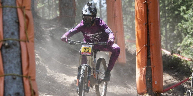 Graslaub durant la baixada de la Copa Catalana de Vallnord.