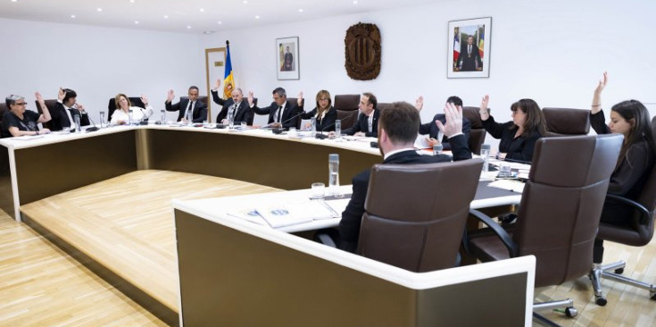 Un moment del Consell de Comú celebrat ahir a la tarda a Andorra la Vella.