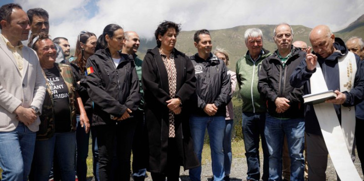 Un instant de la benedicció.