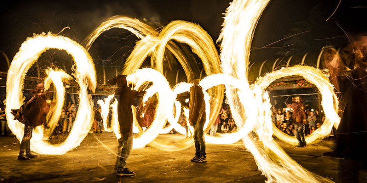 La cremada de falles, ahir a Andorra la Vella.