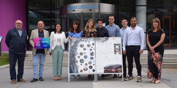 L'equip guanyador del concurs d'idees per a la reactivació econòmica i turística de les zones del llac d'Engolasters i el camí de les Pardines.