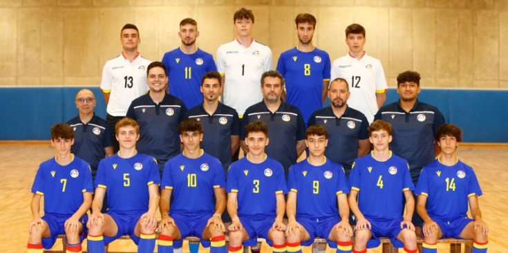 La selecció andorrana sub-19 de futbol sala.