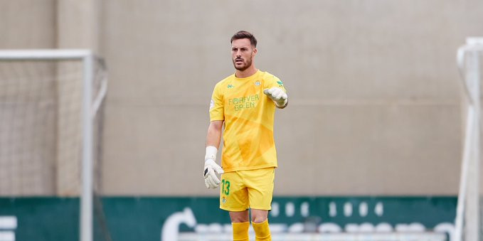 Vidal durant un partit amb el Betis Deportivo..