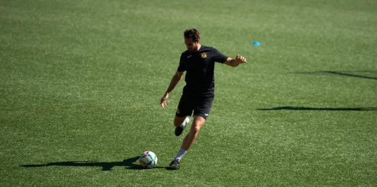 L’entrenament d’ahir de la UESC.