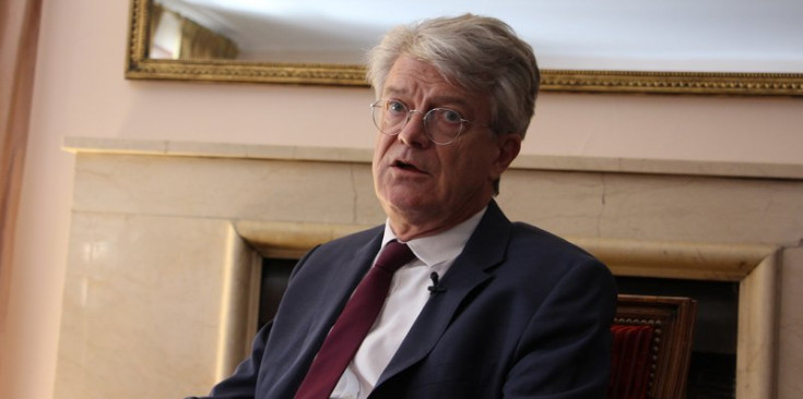 L’ambaixador de França a Andorra, Jean-Claude Tribolet, en la roda de premsa de balanç de l’any.