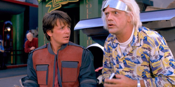 Marty McFly i Doc, en una escena de ‘Back to the future’.
