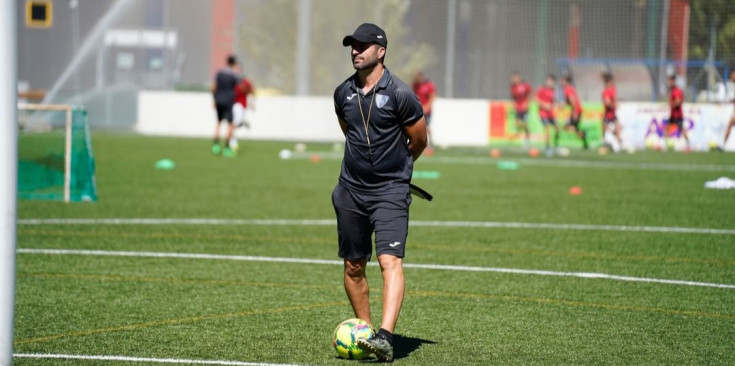 Velasco durant un entrenament amb l’Inter Club Escaldes.