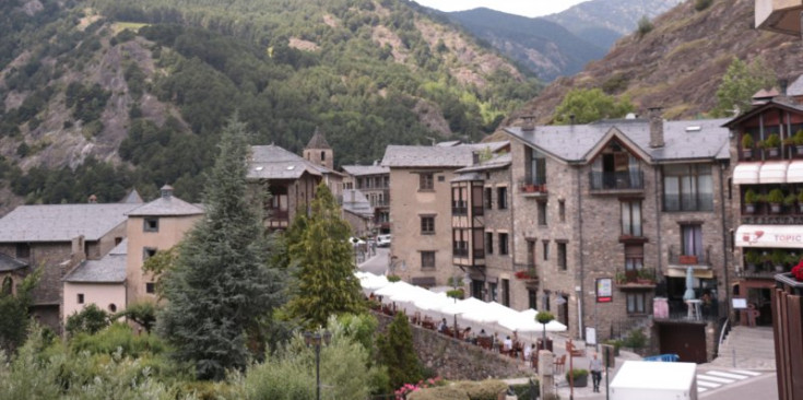 Una fotografia del centre urbà d’Ordino.