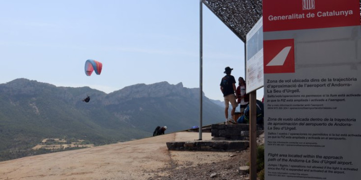 La zona d’envol d’Organyà.