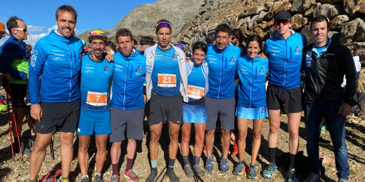 Els corredors de la FAM durant els Skyrunning World Championships.