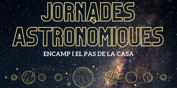 El cartell de les jornades astronòmiques.