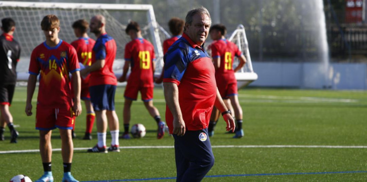 Un instant de l'entrenament de la sub-19.