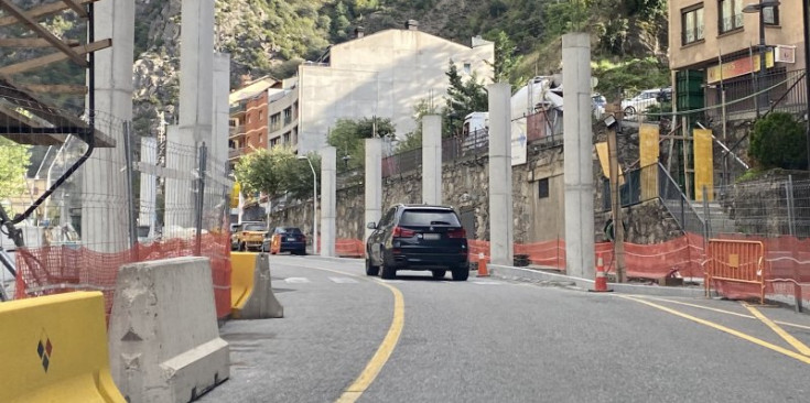 L'estat actual de les obres a la zona de les Arades de Sant Julià.