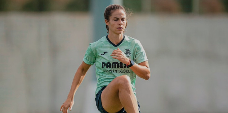 Morató durant un entrenament del Vila-real.