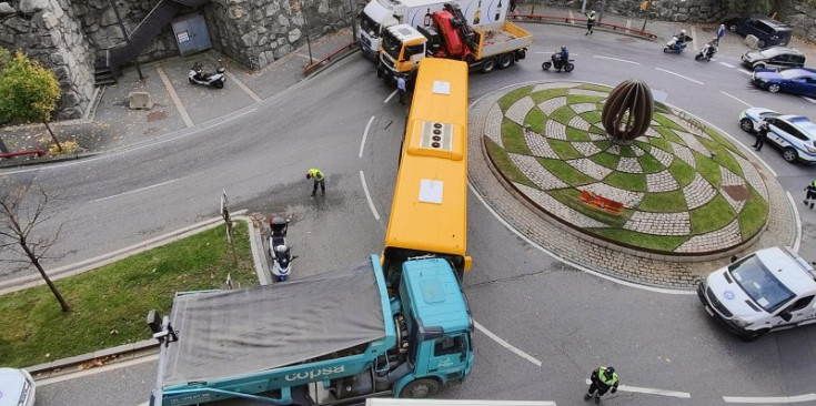 L'accident ocorregut a la rotonda Km0