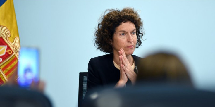 La ministra d’Afers Exteriors, Maria Ubach, durant una compareixença.
