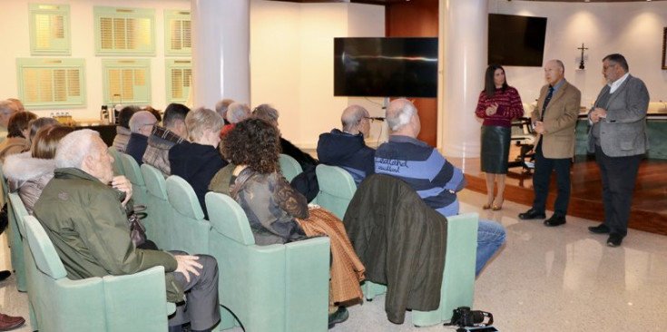 Un moment de la visita dels membres de l’Amopa a Encamp.