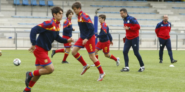 Un entrenament de la sub-21 aquesta setmana.