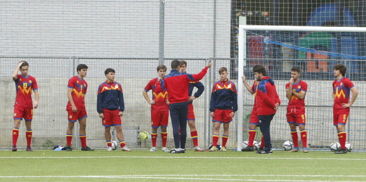 Un entrenament de la sub-21, aquesta setmana.