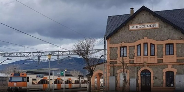 L’estació de tren de Puigcerdà.