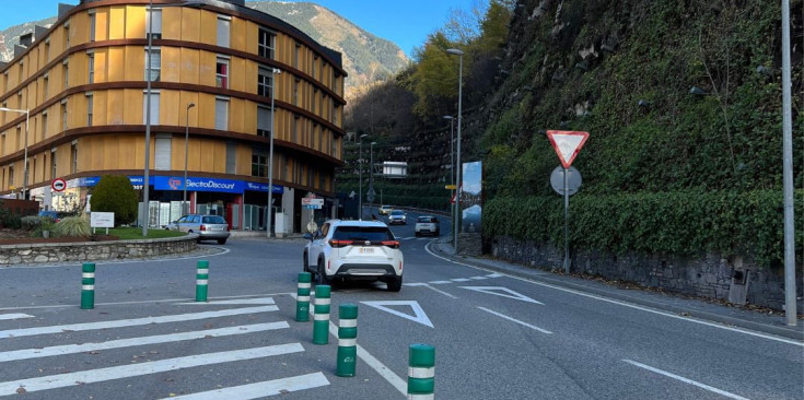 La zona d'afectació de la CG-2, a Encamp.