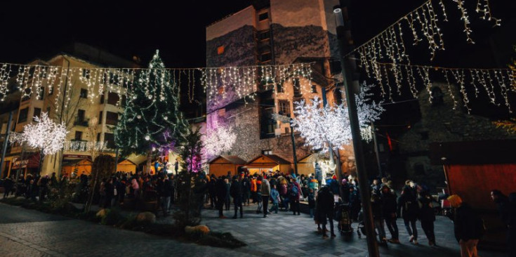 L’encesa de llums de Nadal a Encamp.