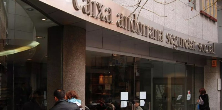 La façana de la Caixa Andorrana de la Seguretat Social.