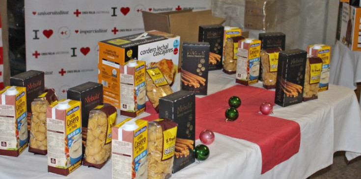 Una imatge dels productes dels lots de Nadal.