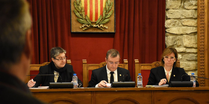 Un moment durant la sessió del Consell de Comú de Sant Julià de Lòria celebrat ahir.