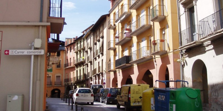Un carrer cèntric de la Seu d’Urgell.