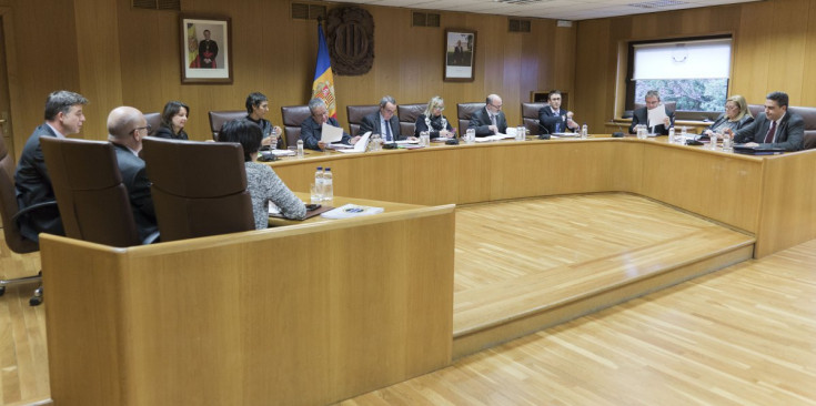 La sessió de Consell de Comú d’Andorra la Vella celebrada ahir a la tarda.