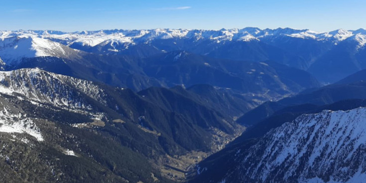  El paisatge format per les muntanyes d’Andorra 