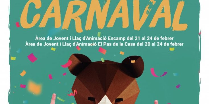 El cartell del Carnaval a Encamp i al Pas de la Casa.