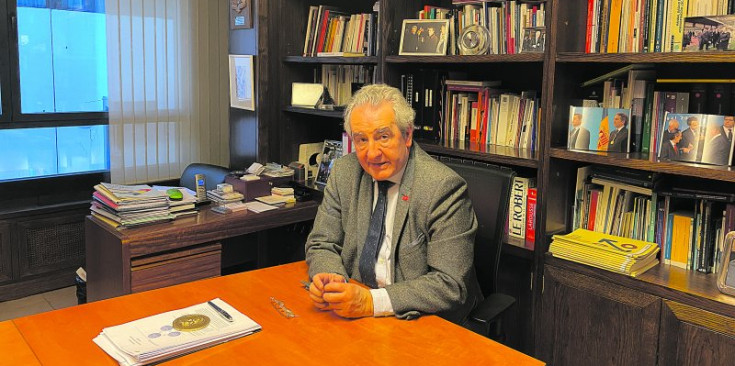 El president d’SDP, Jaume Bartumeu, al seu despatx.