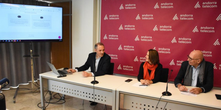 Un moment de la roda de premsa de presentació de la 13a edició del Saló del Videojoc.