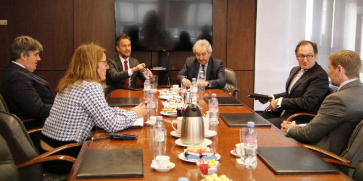 Reunió d’ahir entre PS SDP + i Andorran Banking