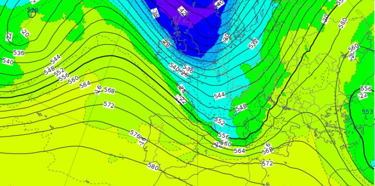 Previsió meteorològica d’Europa avui.