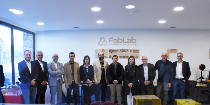 La inauguració de l’Open FabLab Andorra la Vella, ahir.