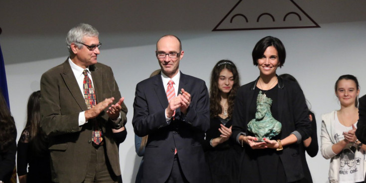 Imatge del lliurament del Premi Carlemany de l’any passat.
