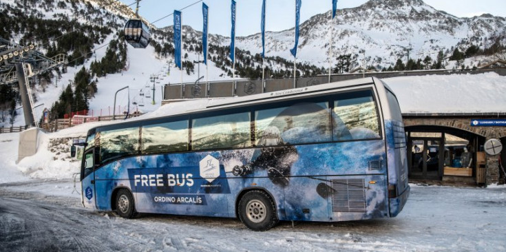 El servei de bus gratuït entre Ordino i Arcalís.