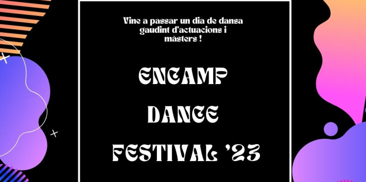 Cartell promocional de l’Encamp Dance Festival.
