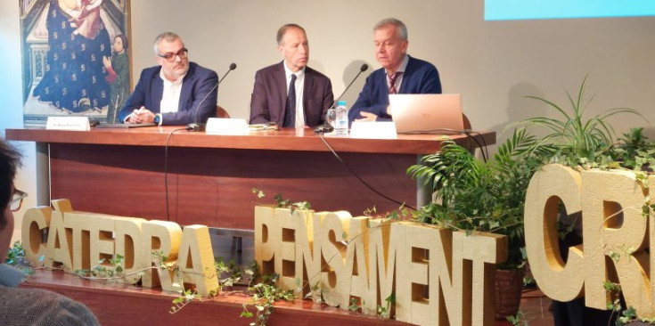 Imatge de la Càtedra de Pensament Cristià del dissabte, celebrat al Seminari Diocesà, a la Seu d’Urgell.