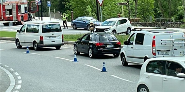 Coalició dels dos vehicles implicats en l'accident.